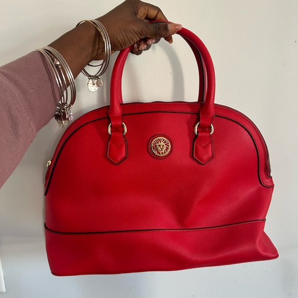 Anne Klein Handbags - Anne Klein Vibrant Red Satchel